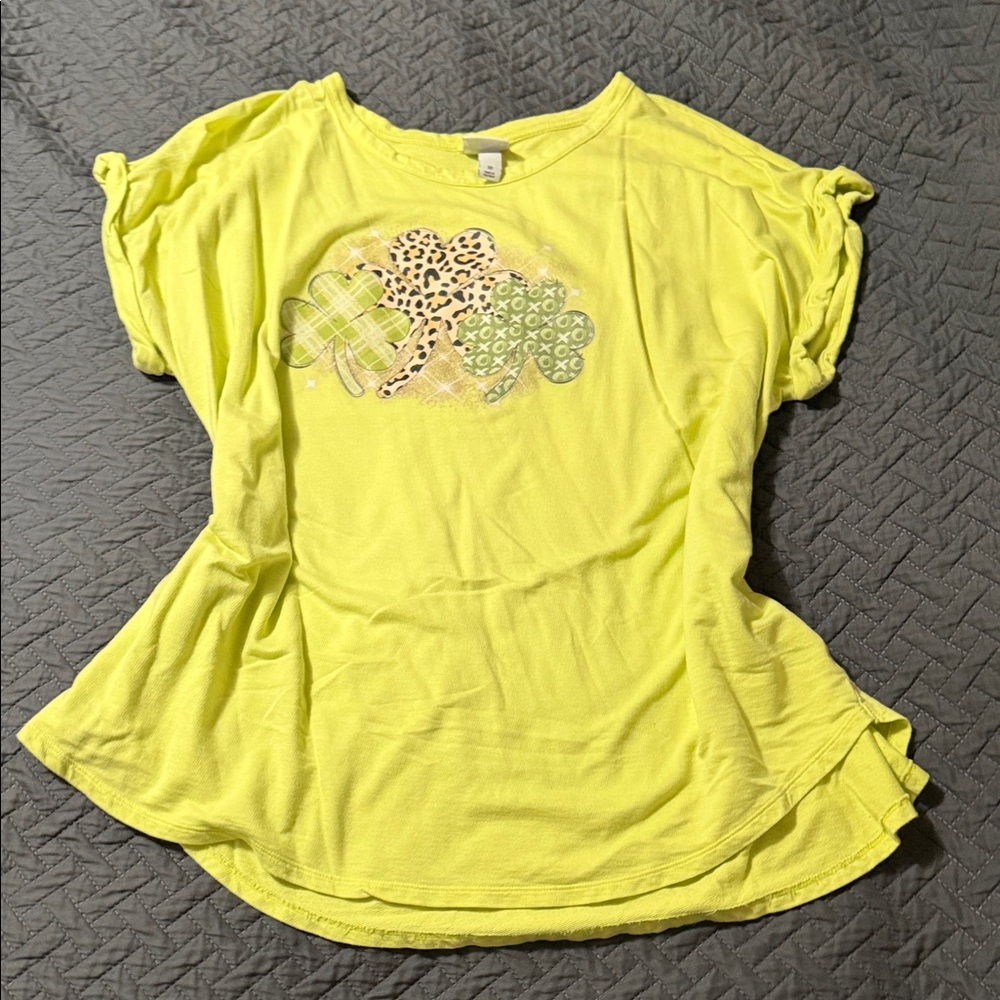 Ava & Viv 3x Bright Green Graphic T-Shirt